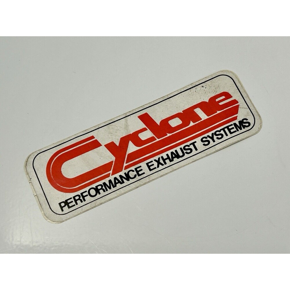 Original Vintage NOS Cyclone Exhaust Systems “rounded” Sticker